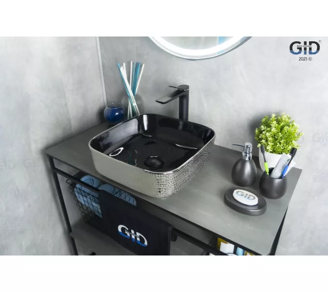 Накладная цветная раковина для ванной Gid D1303h020, изображение 3