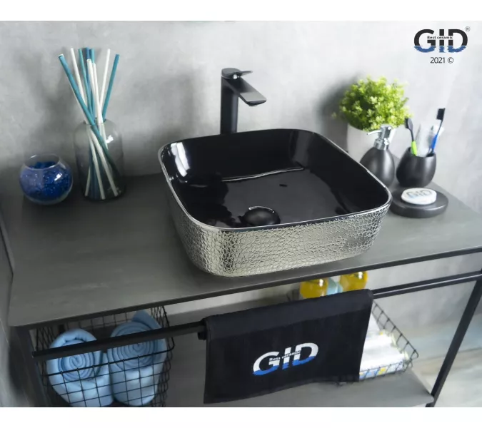 Накладная цветная раковина для ванной Gid D1303h020