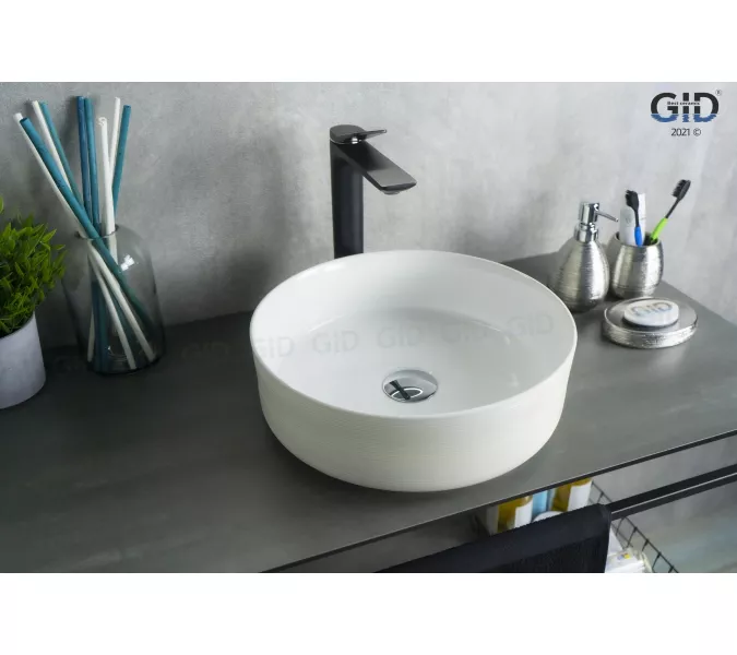 Накладная цветная раковина для ванной Gid D1357h028
