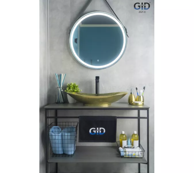 Накладная овальная раковина для ванной Gid Gd9811, Выбрать цвет: Золото, изображение 2