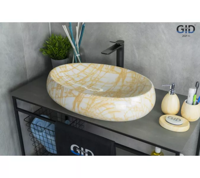 Накладная раковина для ванной под камень Gid Mnc167, изображение 2