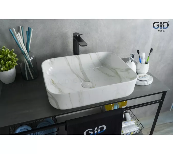 Накладная раковина для ванной под камень Gid Mnc190