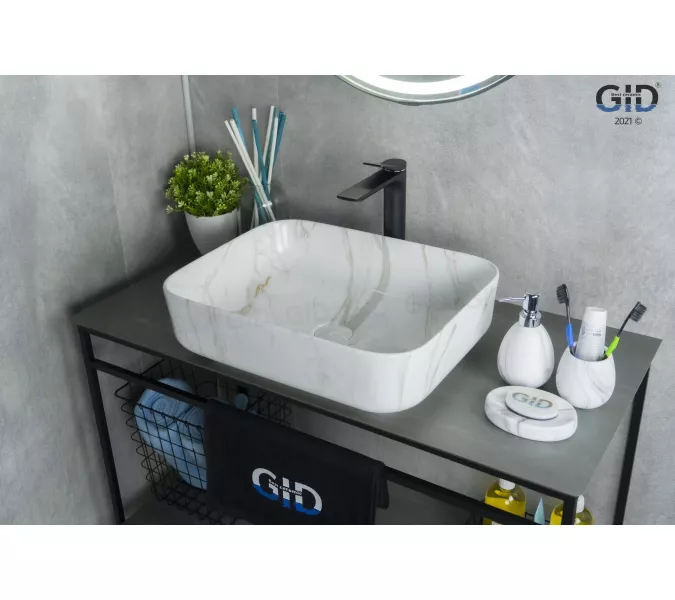 Накладная раковина для ванной под камень Gid Mnc190, изображение 2