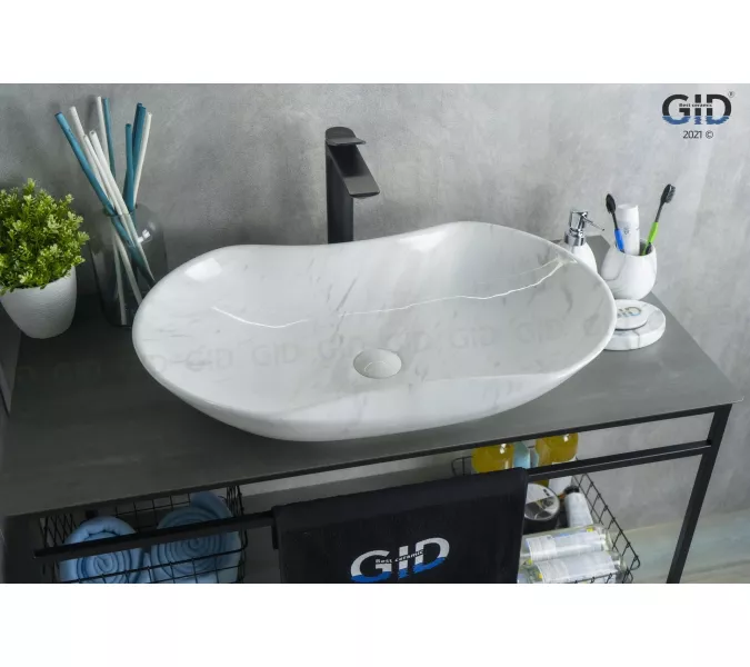 Накладная раковина для ванной под камень Gid Mnc503H012