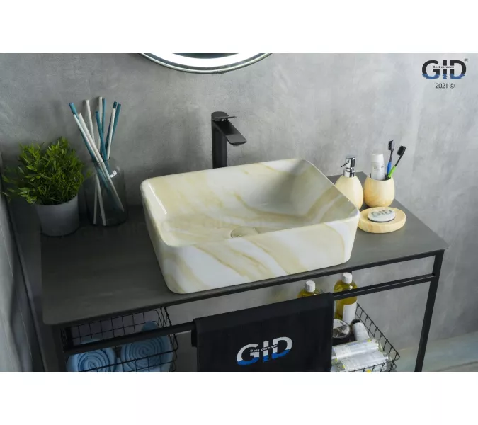 Накладная раковина для ванной под камень Gid Mnc600