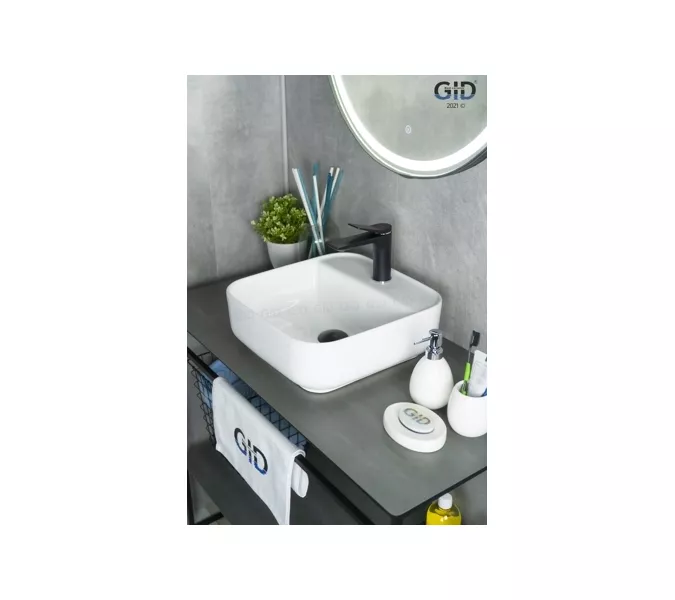 Накладная белая раковина для ванной Gid N9044, изображение 3
