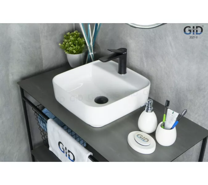 Накладная белая раковина для ванной Gid N9044