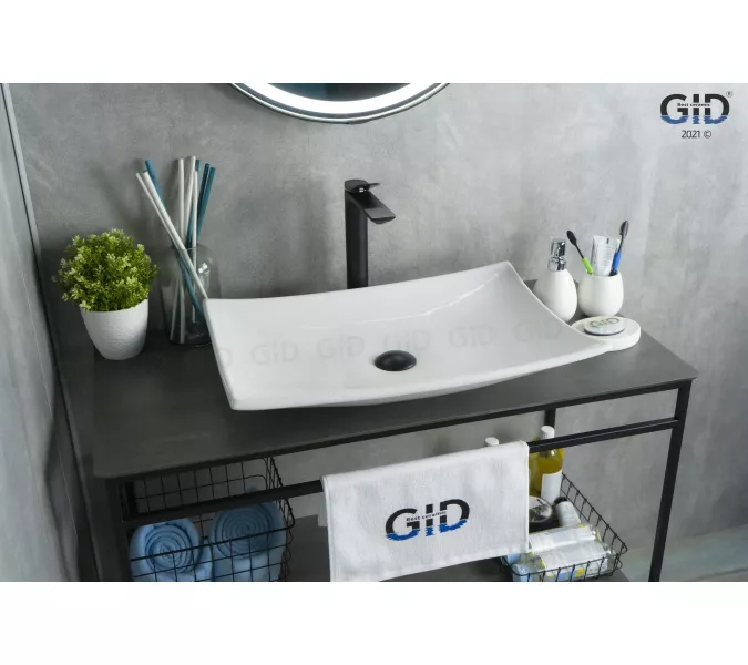 Накладная белая раковина для ванной Gid N9177