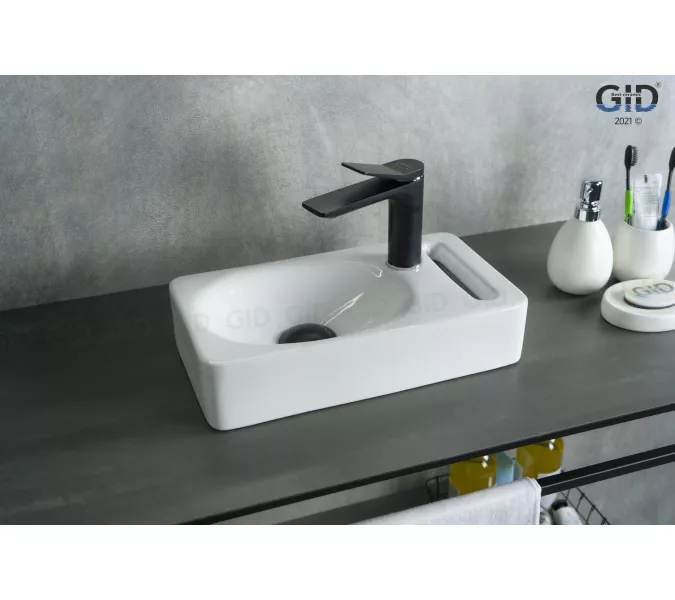 Подвесная белая раковина для ванной Gid N9262