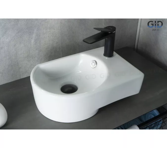 Подвесная белая раковина для ванной  Gid N9273L