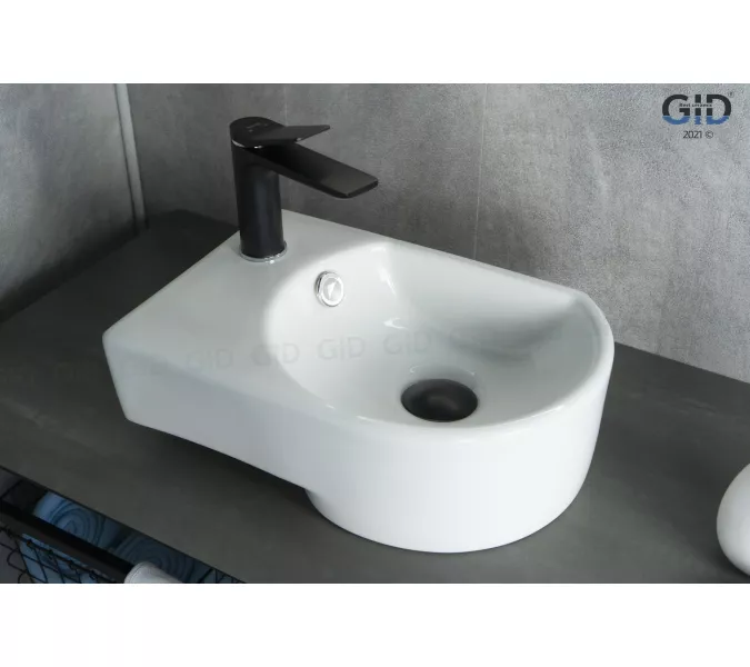 Подвесная белая раковина для ванной  Gid N9273R