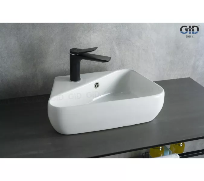 Подвесная белая раковина для ванной  Gid N9275R, изображение 2