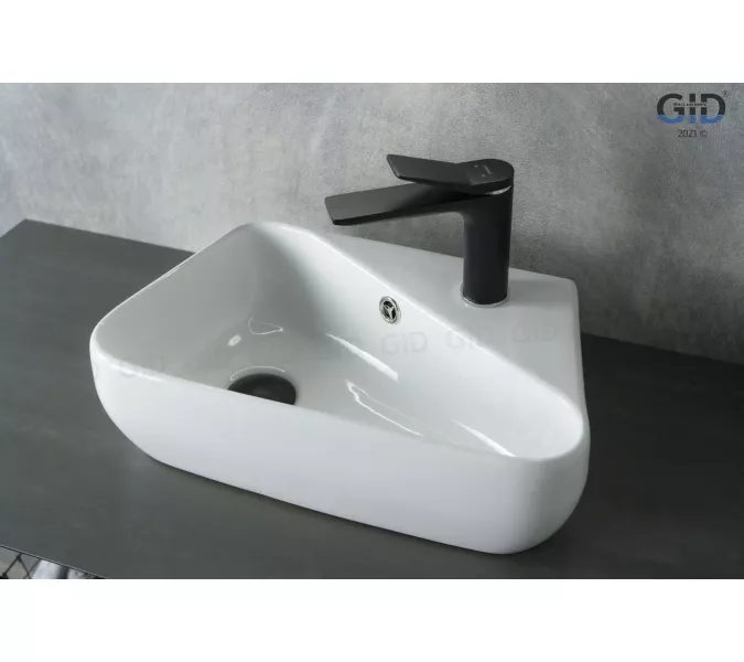Подвесная белая раковина для ванной  Gid N9275L