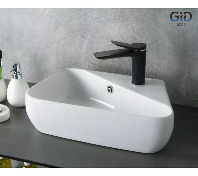 Подвесная белая раковина для ванной  Gid N9275L, изображение 2