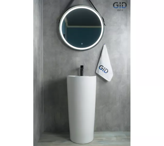 Напольная раковина для ванной Gid Nb131, Выбрать цвет: Белый, изображение 3