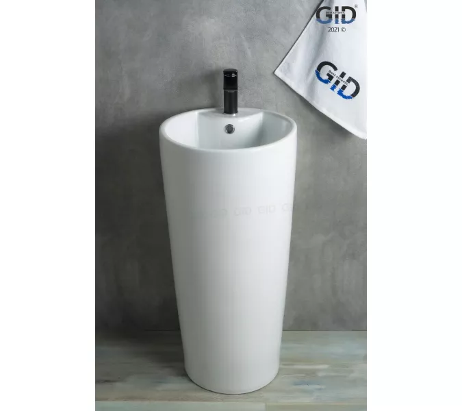 Напольная раковина для ванной Gid Nb131, Выбрать цвет: Белый, изображение 2