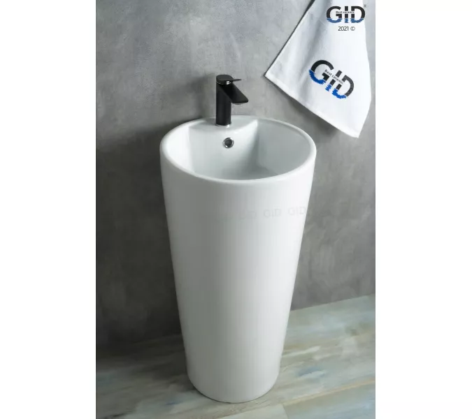 Напольная раковина для ванной Gid Nb131, Выбрать цвет: Белый