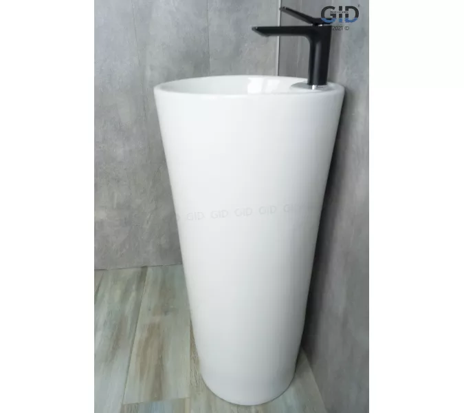 Напольная раковина для ванной Gid Nb131, Выбрать цвет: Белый, изображение 5