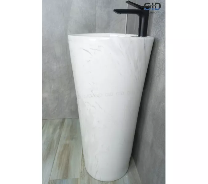 Напольная раковина для ванной Gid Nb131wgs, Выбрать цвет: Под камень глянцевый, изображение 4