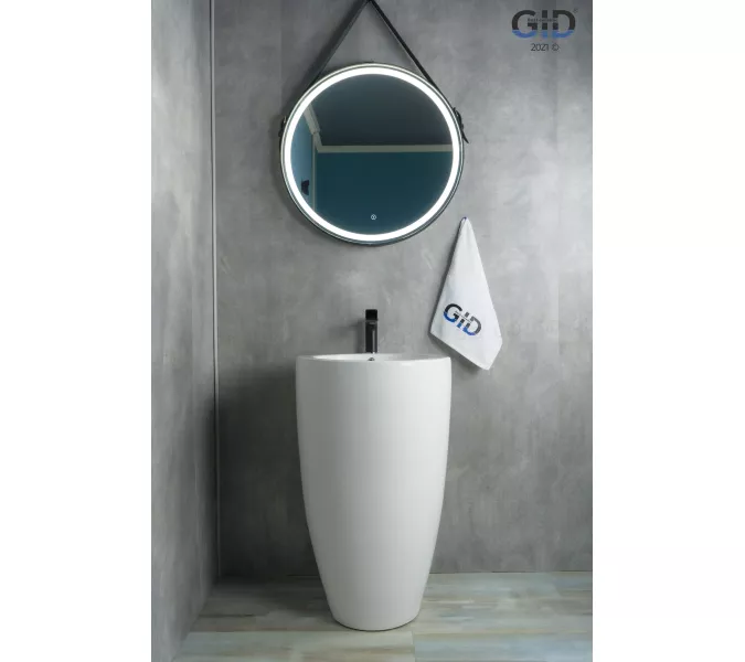 Напольная белая раковина для ванной Gid Nb133, изображение 2