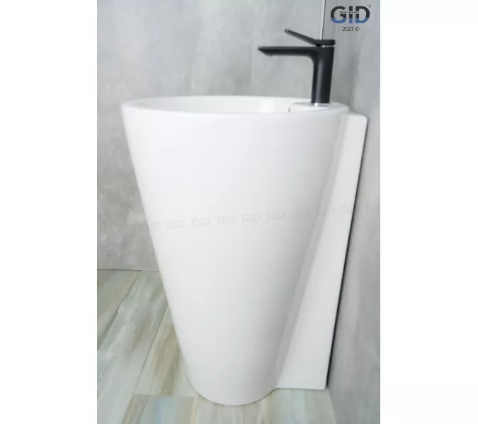 Напольная белая раковина для ванной Gid Nb136, изображение 5