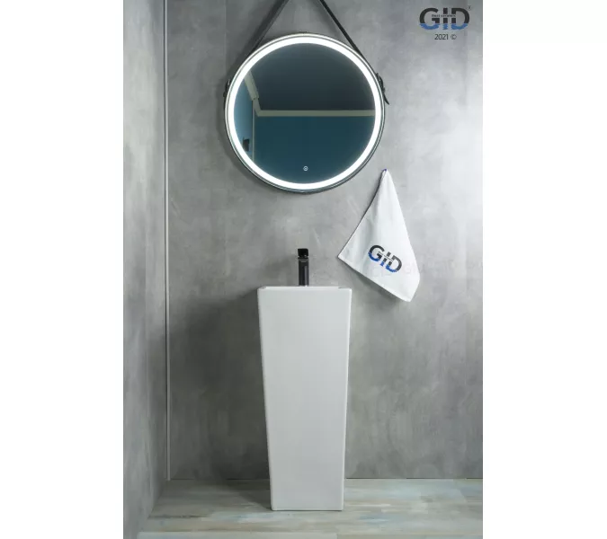 Напольная белая раковина для ванной Gid Nb147, изображение 4