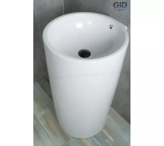 Напольная белая раковина для ванной Gid Nb163, изображение 2