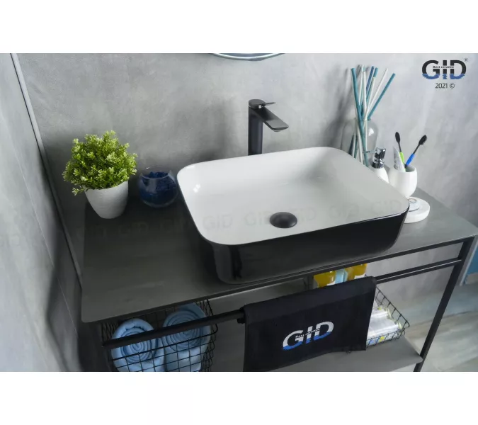 Накладная цветная раковина для ванной Gid Nc366