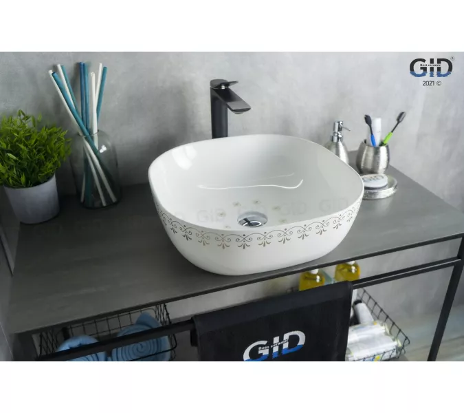 Накладная цветная раковина для ванной Gid Nc440, изображение 2