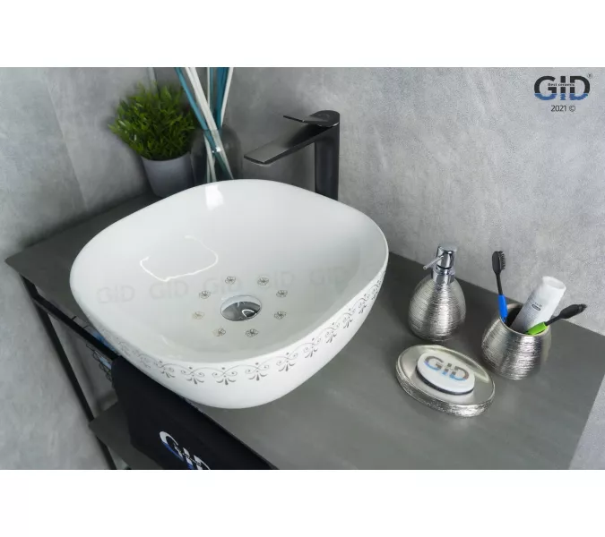 Накладная цветная раковина для ванной Gid Nc440