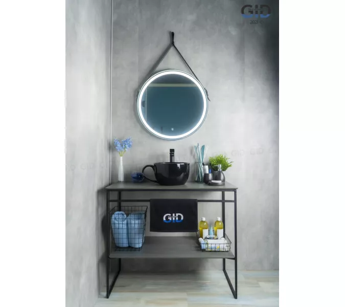 Накладная черная раковина для ванной Gid Nc9077, изображение 2