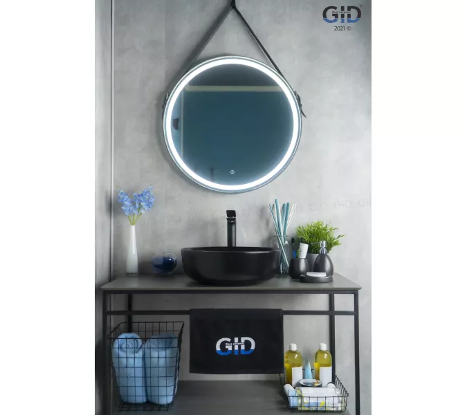 Накладная черная матовая раковина для ванной Gid Nc911, изображение 3