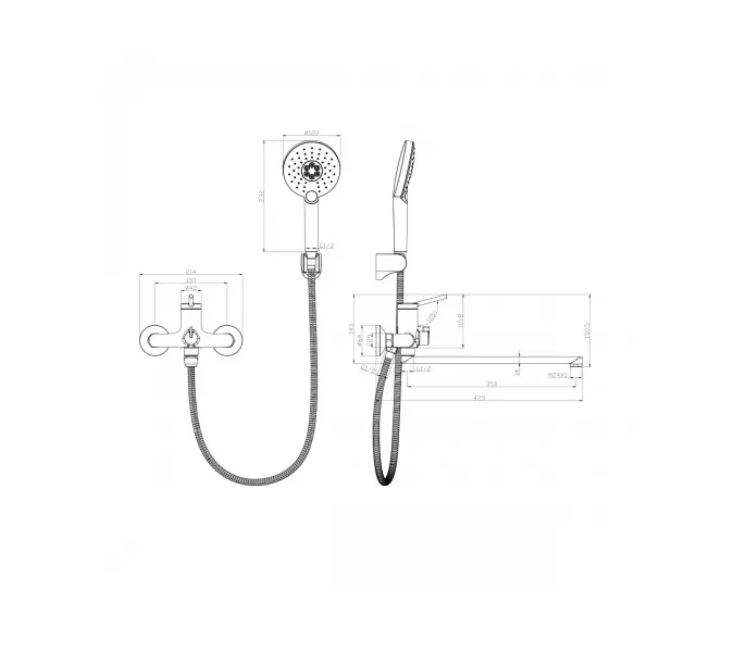 Смеситель Lemark Minima LM3851C универсальный, изображение 2