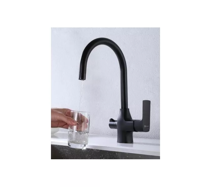 Смеситель Lemark Ursus LM7261BL для кухни с подключением к фильтру с питьевой водой, изображение 4