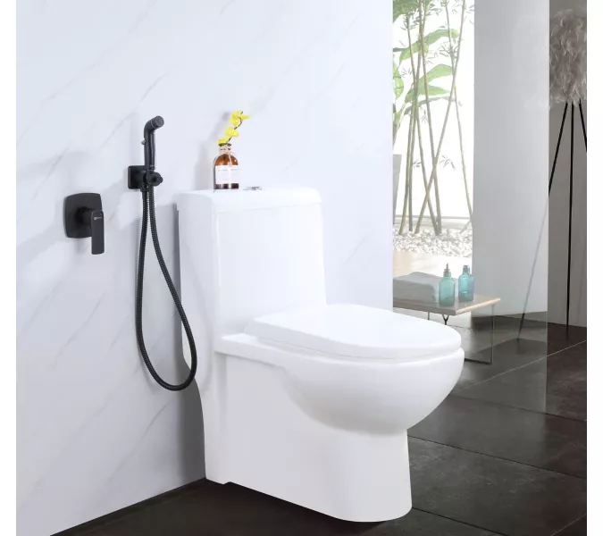 Смеситель Lemark Ursus LM7219BL с гигиеническим душем, встраиваемый, изображение 6