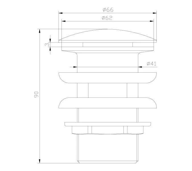 Донный клапан Lemark JASMINE LM6680ORB клик-клак, Выбрать цвет: Черная бронза, изображение 2