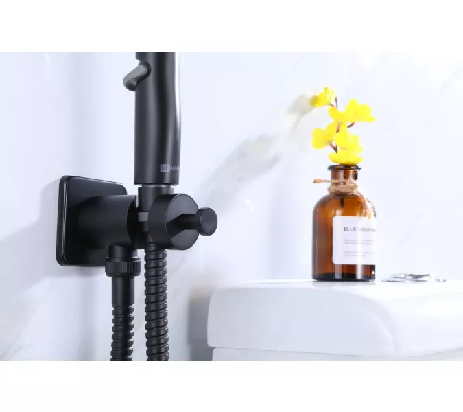 Смеситель Lemark Ursus LM7219BL с гигиеническим душем, встраиваемый, изображение 5