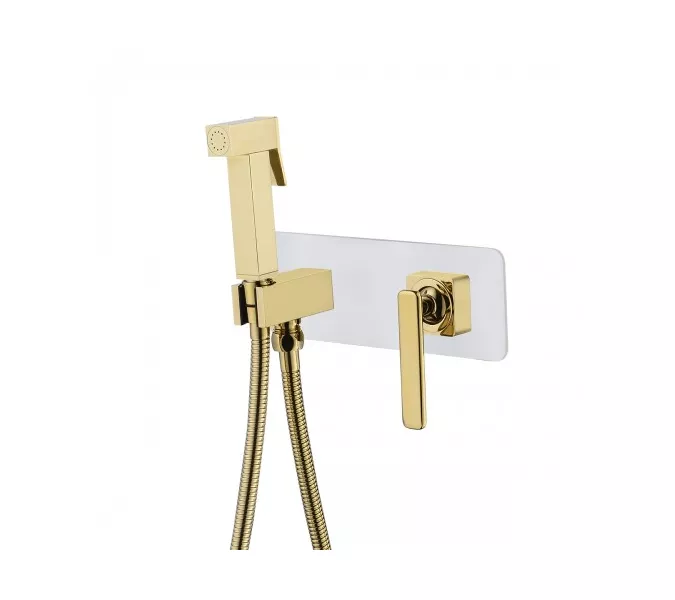 Смеситель Lemark Mista LM6419WG с гигиеническим душем, встраиваемый