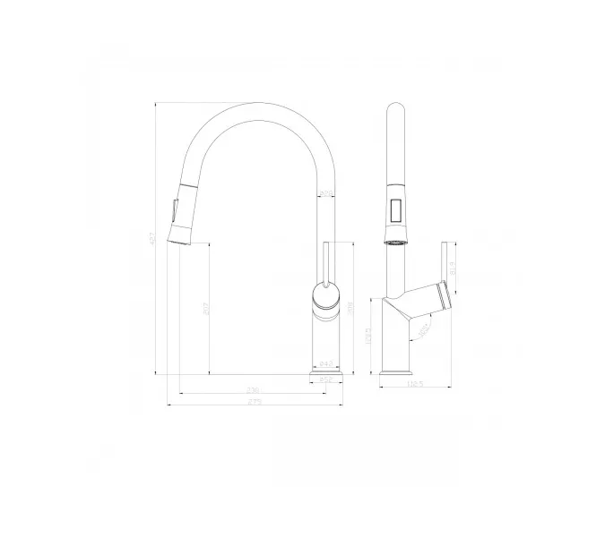 Смеситель Lemark Minima LM3850C для кухни, изображение 2