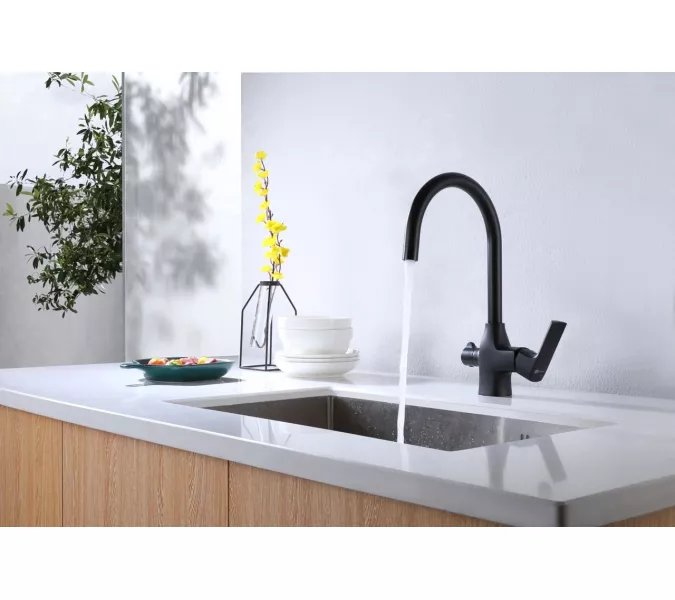 Смеситель Lemark Ursus LM7261BL для кухни с подключением к фильтру с питьевой водой, изображение 3