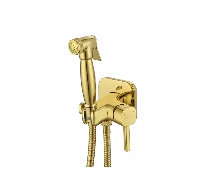 Смеситель Lemark Solo LM7165G с гигиеническим душем, встраиваемый