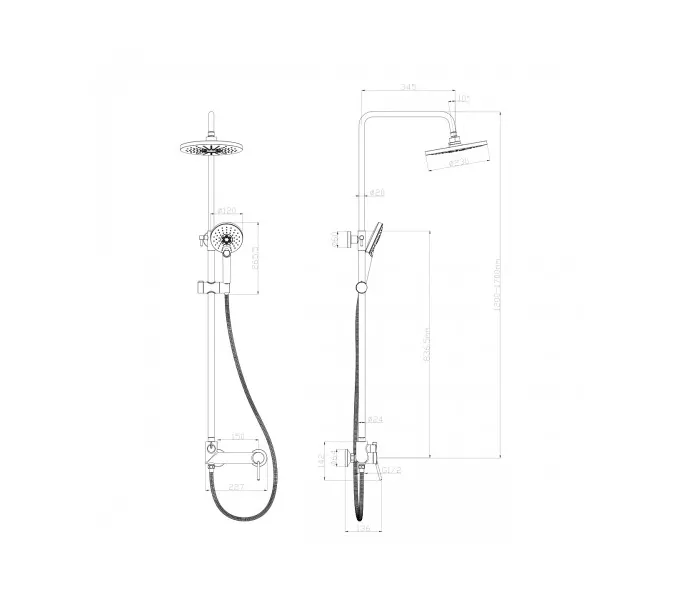 Смеситель Lemark Minima LM3860C для душа, изображение 2