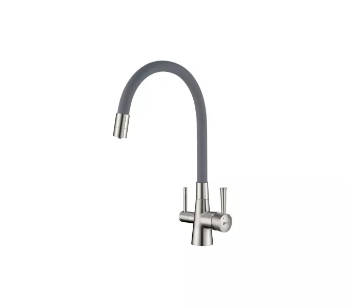 Смеситель для кухни с подключением к фильтру с питьевой водой Lemark Comfort LM3075BN, Выбрать цвет:  никель, изображение 2