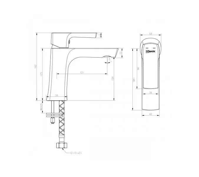 Смеситель Lemark Ursus LM7206BL для раковины, изображение 2
