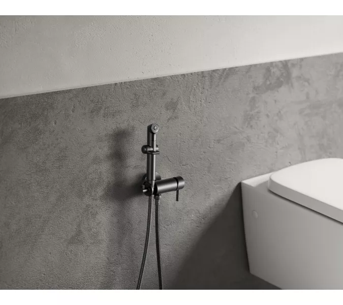 Смеситель Lemark Solo LM7166BL с гигиеническим душем, встраиваемый, изображение 2