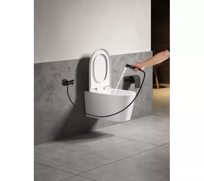 Смеситель Lemark Solo LM7166BL с гигиеническим душем, встраиваемый, изображение 4