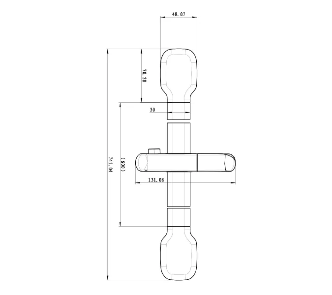 Штанга для душа  Lemark LM8078C 741 мм хром, изображение 2