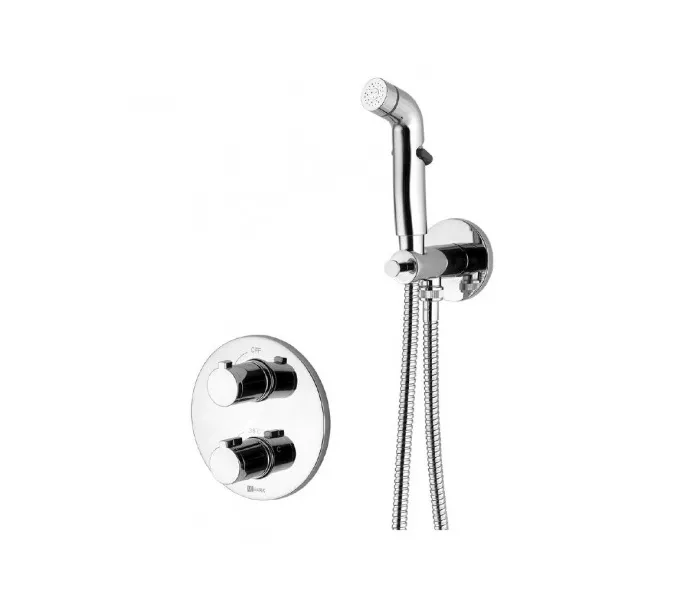 Смеситель Lemark Yeti LM7819C термостатический с гигиеническим душем, встраиваемый