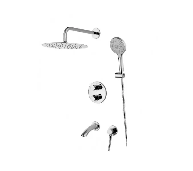 Смеситель Lemark Yeti LM7822C термостатический для ванны и душа, встраиваемый