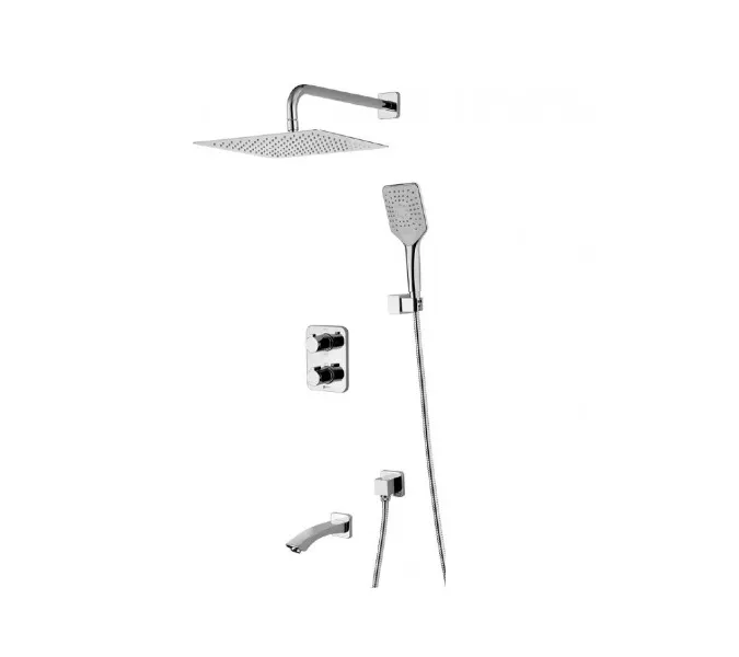 Смеситель Lemark Yeti LM7842C термостатический для ванны и душа, встраиваемый